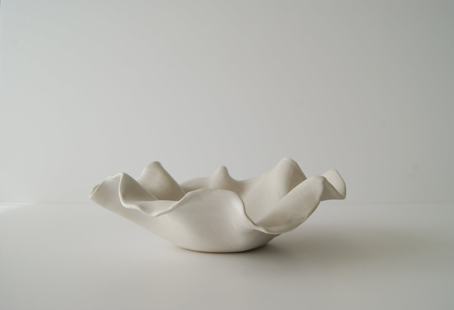 Flowy bowl - matte white