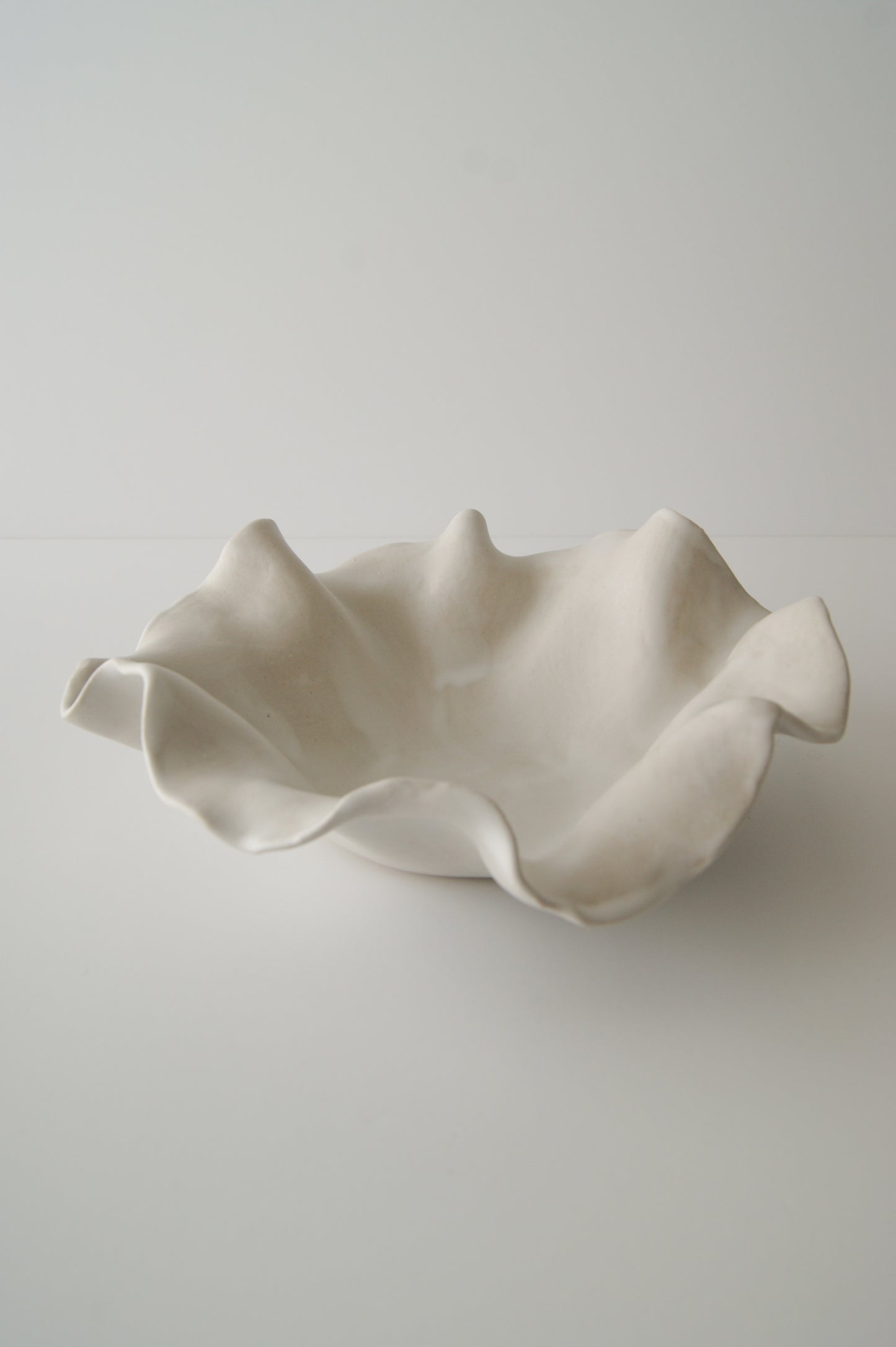 Flowy bowl - matte white